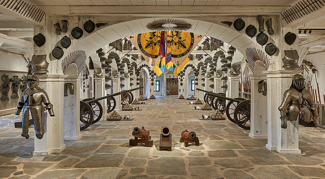 Interior view of the armoury